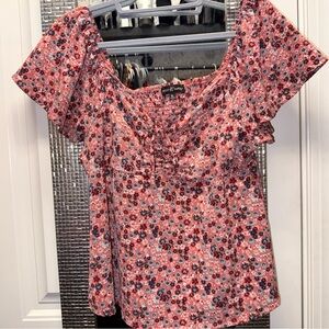 Almost Famous Pink Floral Shirt VERY RARE